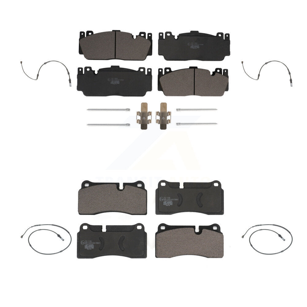 Ceramic Disc Brake Pads And Wear Sensors Front Rear Kit For BMW M2