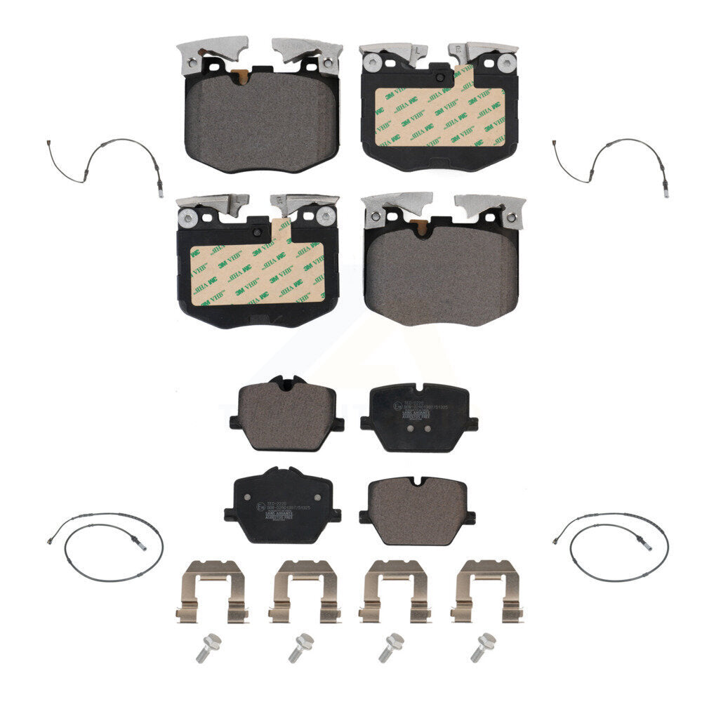 Ceramic Disc Brake Pad Wear Sensor Front Rear Kit For 2019 BMW 330i xDrive Wagon