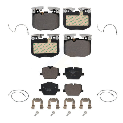 Ceramic Disc Brake Pad Wear Sensor Front Rear Kit For 2019 BMW 330i xDrive Wagon