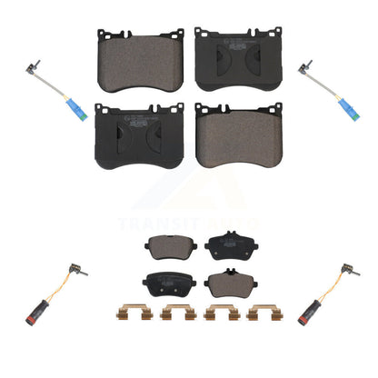 Ceramic Brake Pads & Wear Sensor Front Rear Kit For Mercedes-Benz S550 S560 S450