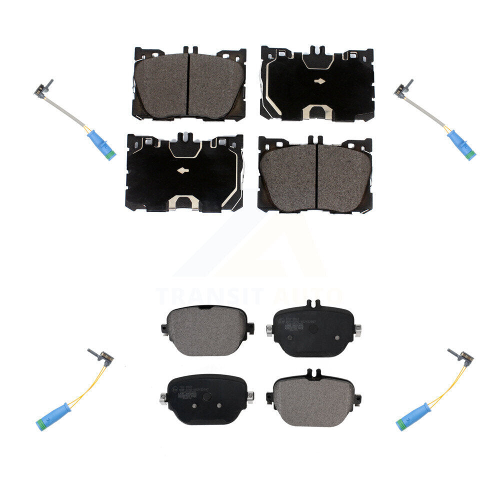 Ceramic Disc Brake Pad Wear Sensor Front Rear Kit For Mercedes-Benz E53 AMG 3.0L