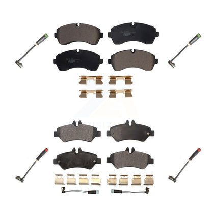 Ceramic Disc Brake Pads And Extra Wear Sensors Front Rear Kit For