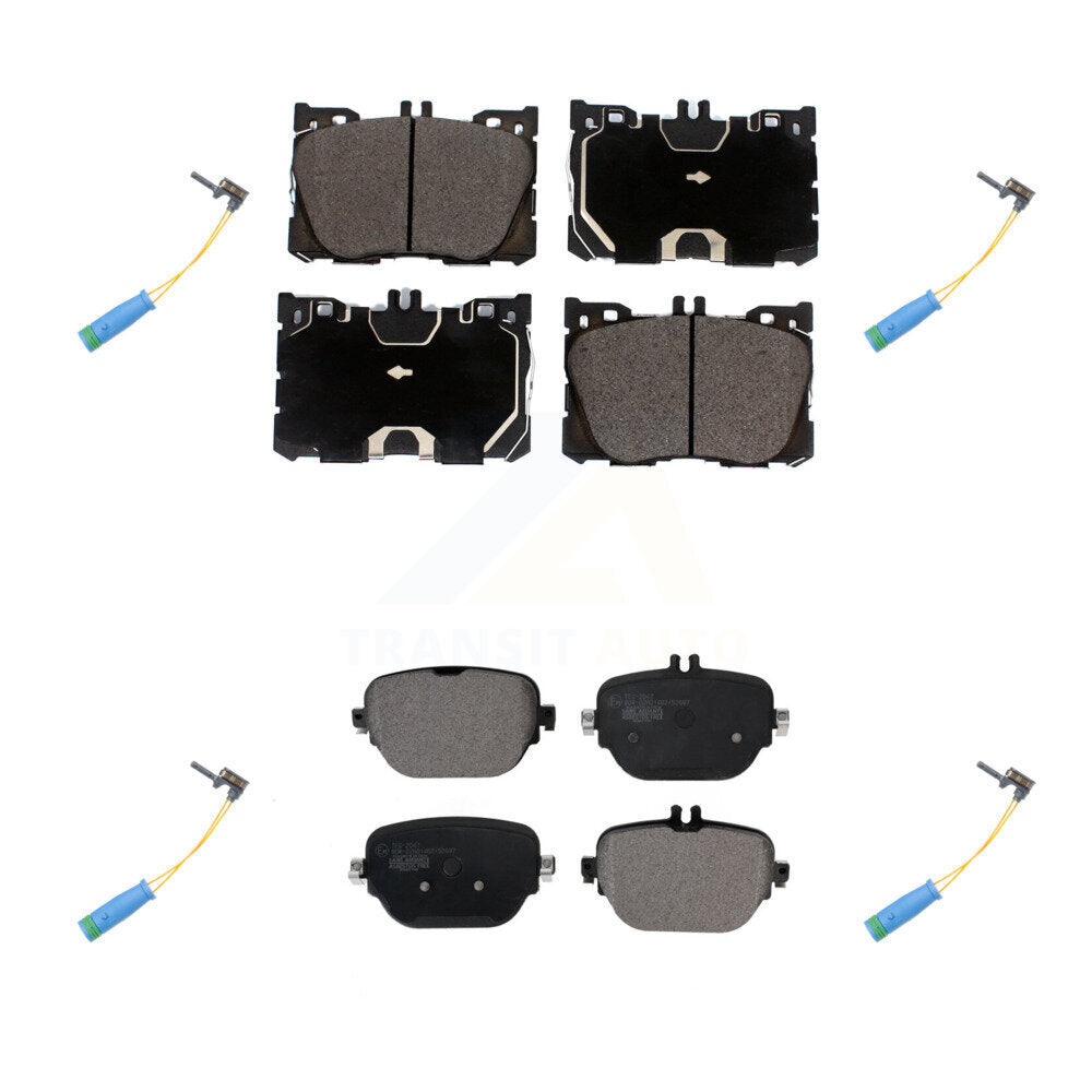 Ceramic Brake Pad Wear Sensor Front Rear Kit For Mercedes-Benz E400 E450 E43 AMG