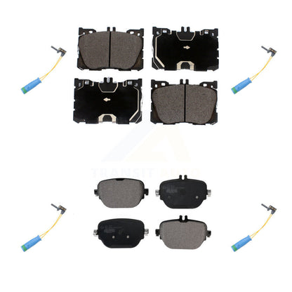 Ceramic Brake Pad Wear Sensor Front Rear Kit For Mercedes-Benz E400 E450 E43 AMG