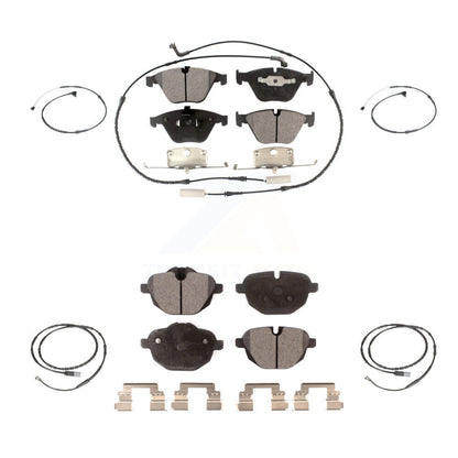 Ceramic Disc Brake Pads And Extra Wear Sensors Front Rear Kit For BMW Z4