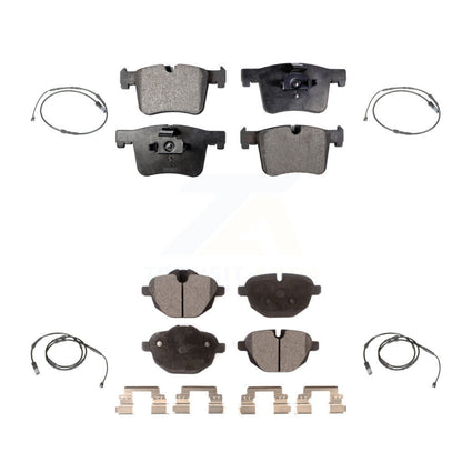 Ceramic Disc Brake Pads And Wear Sensors Front Rear Kit For BMW X3 X4