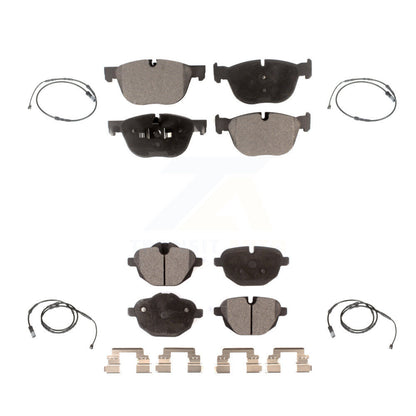 Ceramic Disc Brake Pads And Wear Sensor Front Rear Kit For 2016-2018 BMW X4 M40i