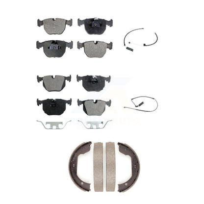 Ceramic Disc Brake Pads And Wear Sensors Front Rear Kit (5Pc) For BMW X5