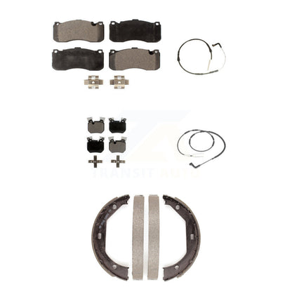 Ceramic Brake Pad & Wear Sensor Front Rear Kit (5Pc) For 2008-2010 BMW 135i 3.0L