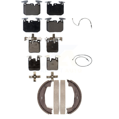 Ceramic Brake Pads & Wear Sensor Front Rear Kit (5Pc) For BMW M240i xDrive M235i