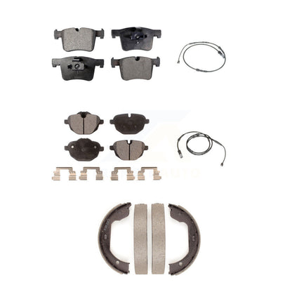 Ceramic Brake Pad And Wear Sensor Front Rear Kit (5Pc) For 2011 BMW X3 xDrive28i