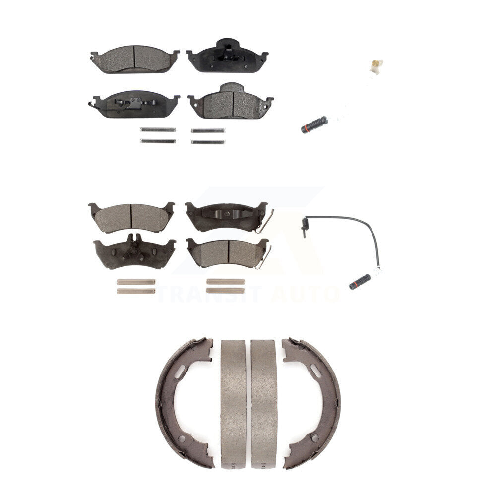 Ceramic Brake Pad Wear Sensor Front Rear Kit (5Pc) For Mercedes-Benz ML320 ML350
