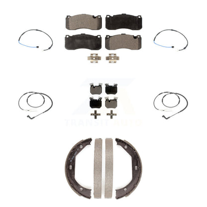 Ceramic Disc Brake Pads Wear Sensor Front Rear Kit (7Pc) For BMW 135i 135is 3.0L