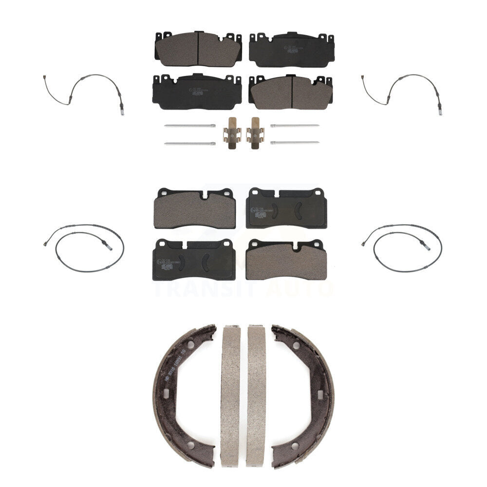 Ceramic Disc Brake Pads And Wear Sensors Front Rear Kit (7Pc) For BMW M2
