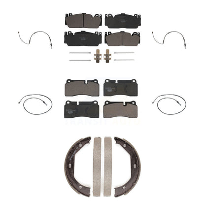 Ceramic Disc Brake Pads And Wear Sensors Front Rear Kit (7Pc) For BMW M2