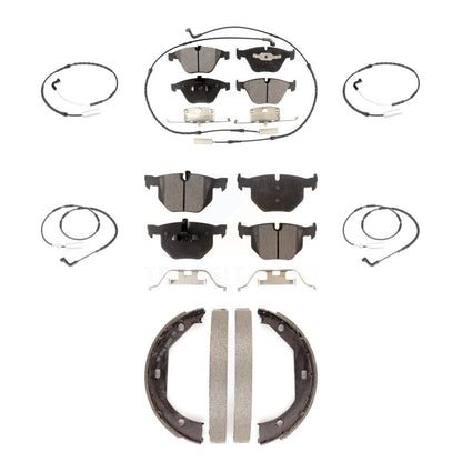 Ceramic Brake Pad And Extra Wear Sensor Front Rear Kit (7Pc) For BMW 335i xDrive