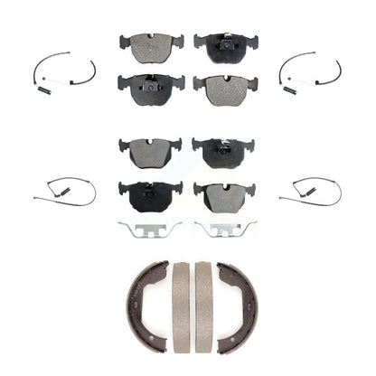 Ceramic Disc Brake Pads And Wear Sensors Front Rear Kit (7Pc) For BMW X5