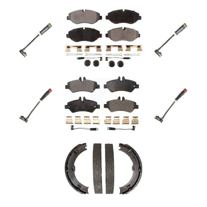 Ceramic Brake Pad Extra Wear Sensor Front Rear Kit (7Pc) For Sprinter 2500 Dodge