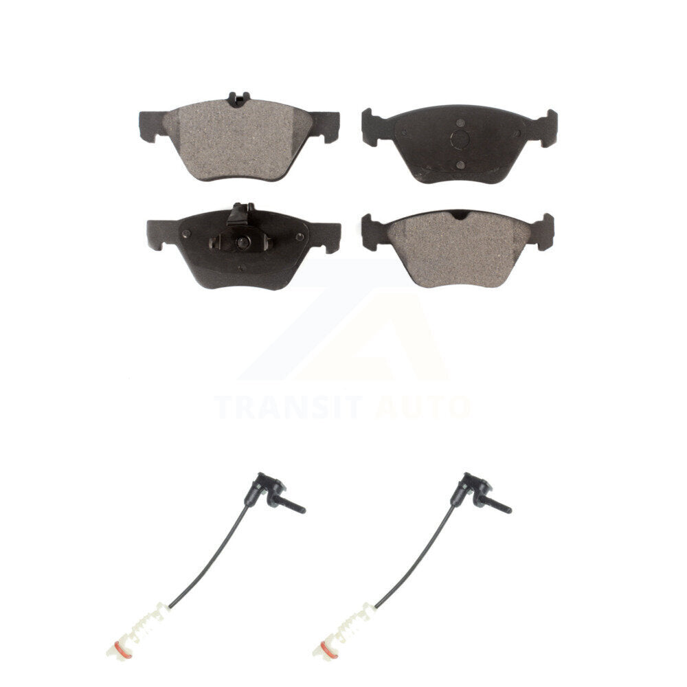 Ceramic Brake Pad & Wear Sensor Front Kit For Mercedes-Benz E320 Chrysler CLK320