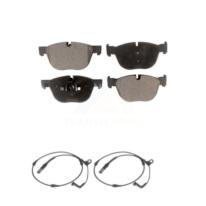 Ceramic Disc Brake Pads And Wear Sensors Front Kit For BMW X5 X6