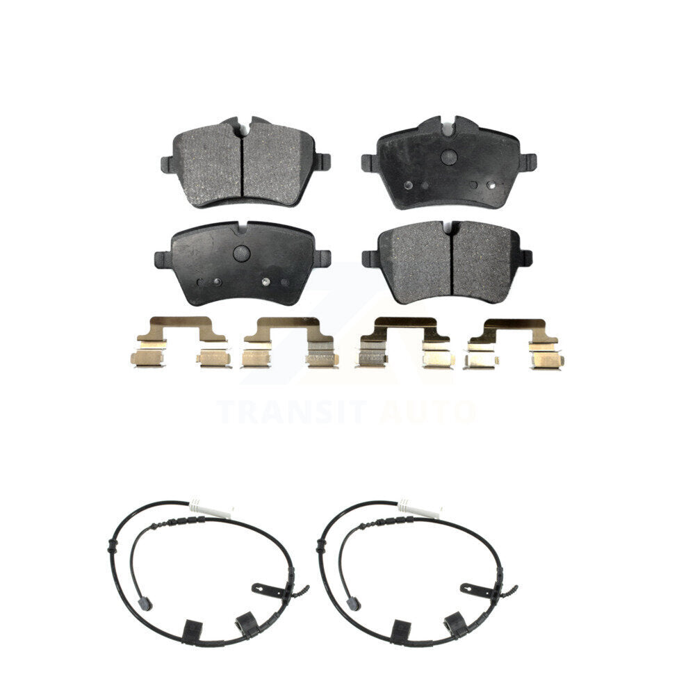 Ceramic Disc Brake Pads And Wear Sensors Front Kit For Mini Cooper