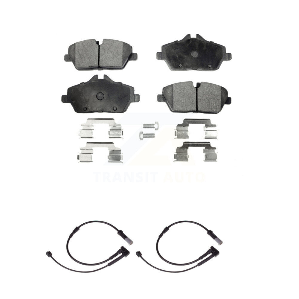 Ceramic Disc Brake Pads And Wear Sensors Front Kit For Mini Cooper