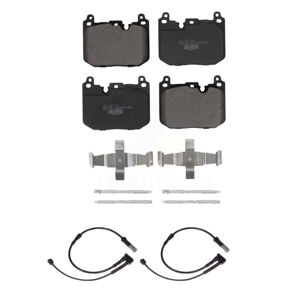 Ceramic Disc Brake Pads And Wear Sensors Front Kit For Mini Cooper