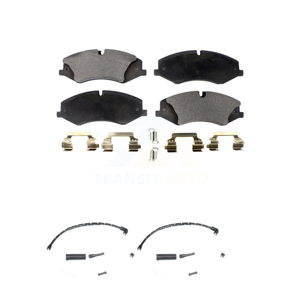 Ceramic Disc Brake Pads And Wear Sensors Front Kit For Land Rover Range
