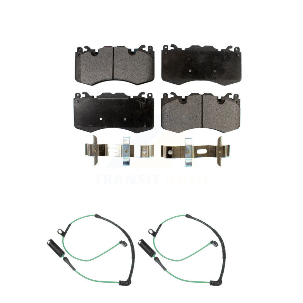 Ceramic Disc Brake Pads And Wear Sensors Front Kit For Land Rover Range