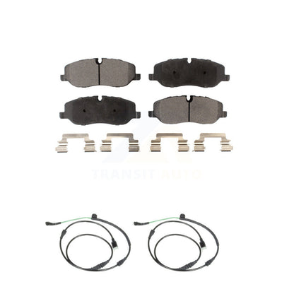 Ceramic Disc Brake Pad & Wear Sensor Front Kit For 2005-2009 Land Rover LR3 4.4L