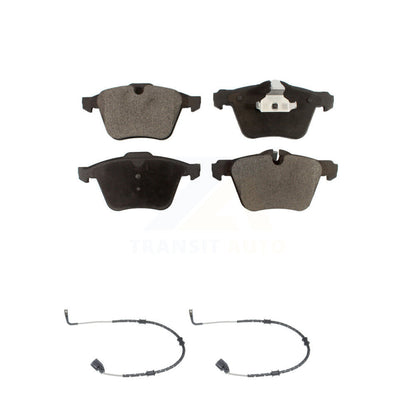 Ceramic Disc Brake Pads And Wear Sensors Front Kit For Jaguar XF XJ