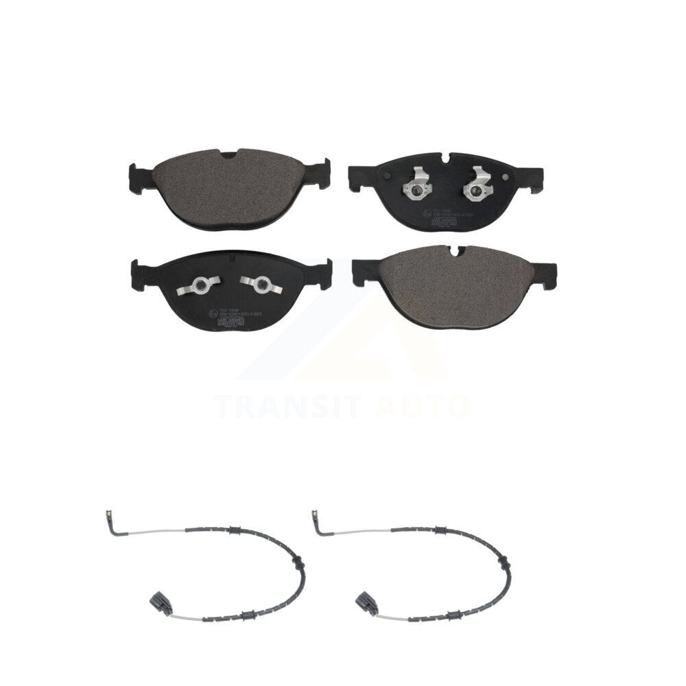 Ceramic Brake Pads & Wear Sensor Front Kit For Jaguar XF XJ XKR XFR F-Type XKR-S