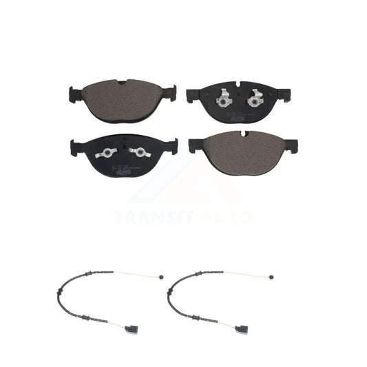 Ceramic Disc Brake Pads And Wear Sensors Front Kit For Jaguar F-Type