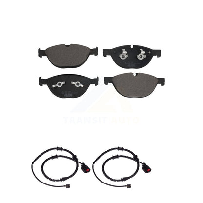 Ceramic Disc Brake Pads And Wear Sensors Front Kit For Jaguar XJ