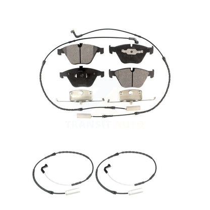 Ceramic Disc Brake Pad Extra Wear Sensor Front Kit For BMW 328i xDrive 335i 3.0L