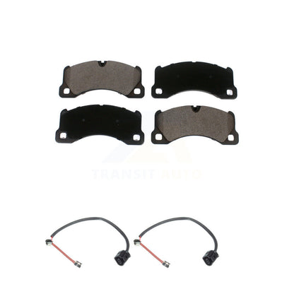 Ceramic Disc Brake Pads And Wear Sensors Front Kit For Porsche Cayenne Panamera