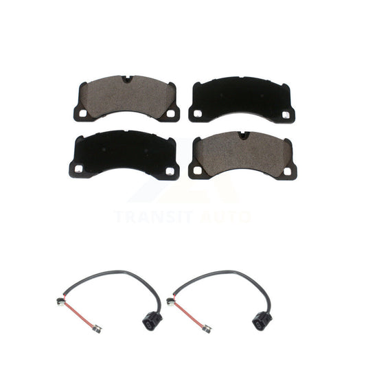 Ceramic Disc Brake Pads And Wear Sensors Front Kit For Porsche Cayenne Panamera