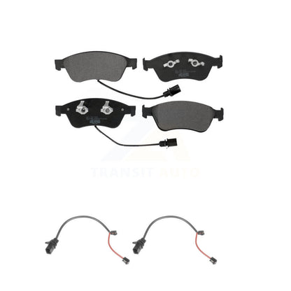 Ceramic Disc Brake Pads And Extra Wear Sensors Front Kit For 2011 Audi S6 5.2L