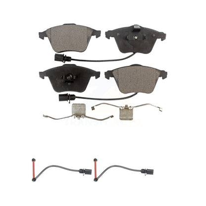 Ceramic Disc Brake Pads And Extra Wear Sensor Front Kit For 2011 Audi A6 Quattro