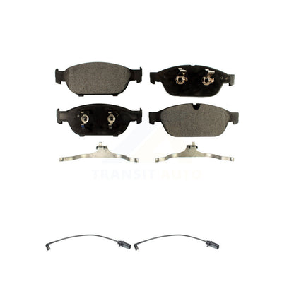 Ceramic Disc Brake Pads And Wear Sensors Front Kit For Audi A6 Quattro