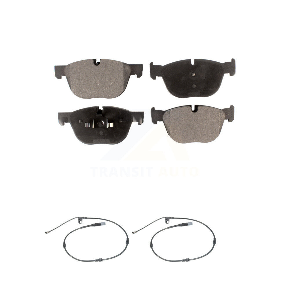 Ceramic Disc Brake Pads And Wear Sensors Front Kit For BMW X5 X6