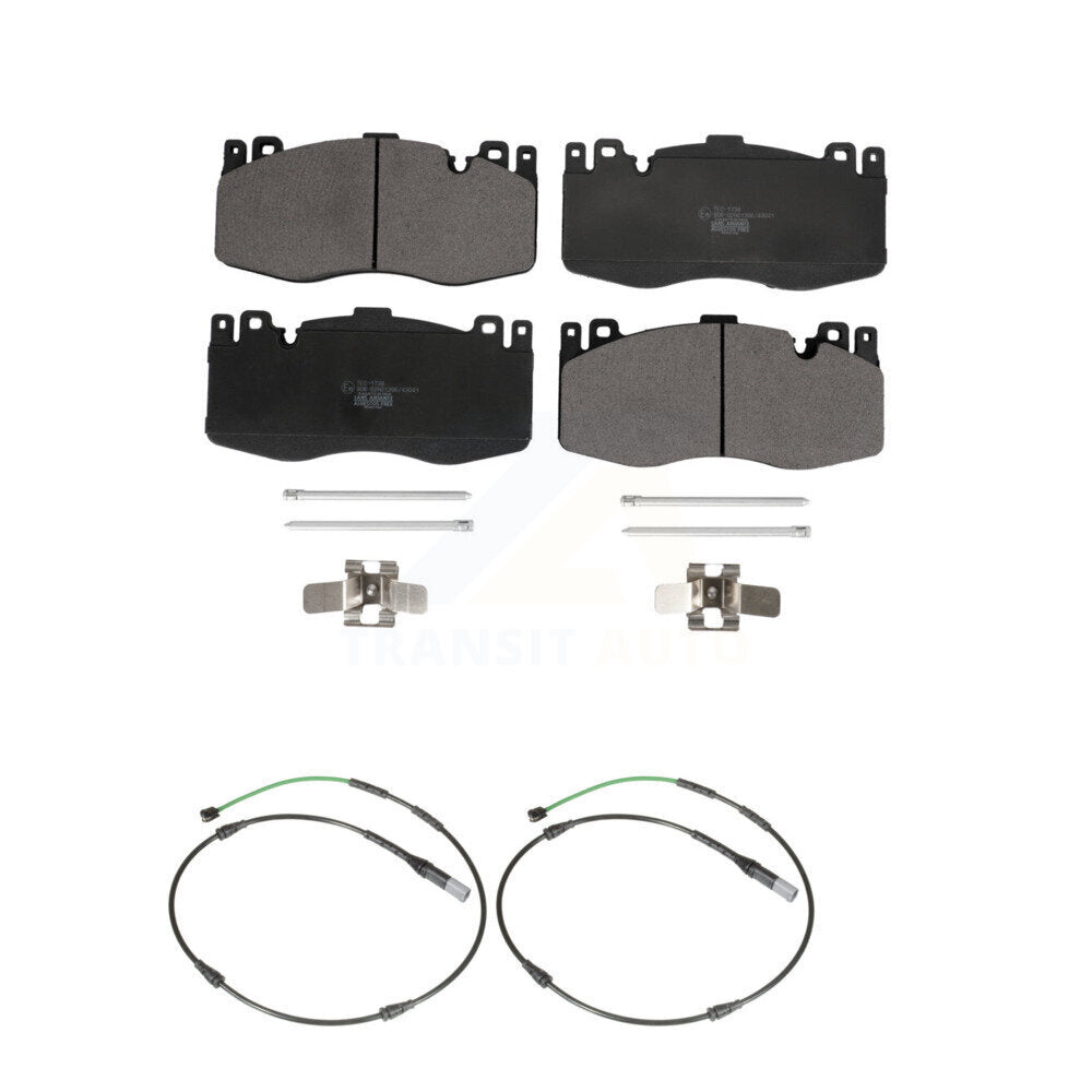 Ceramic Disc Brake Pads And Wear Sensors Front Kit For BMW X5 X6 M with 4.4L