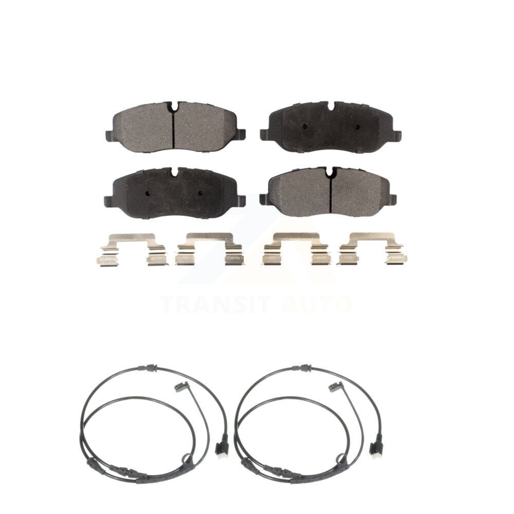 Ceramic Disc Brake Pads And Wear Sensors Front Kit For Land Rover Range Sport