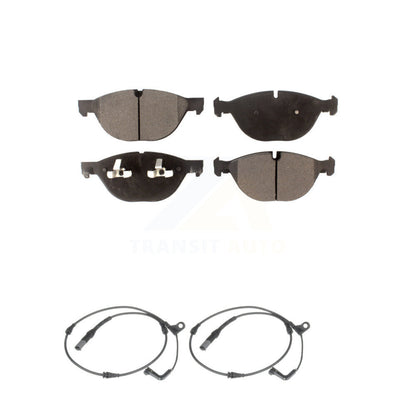 Ceramic Disc Brake Pads And Wear Sensors Front Kit For 2009 BMW X6 xDrive50i