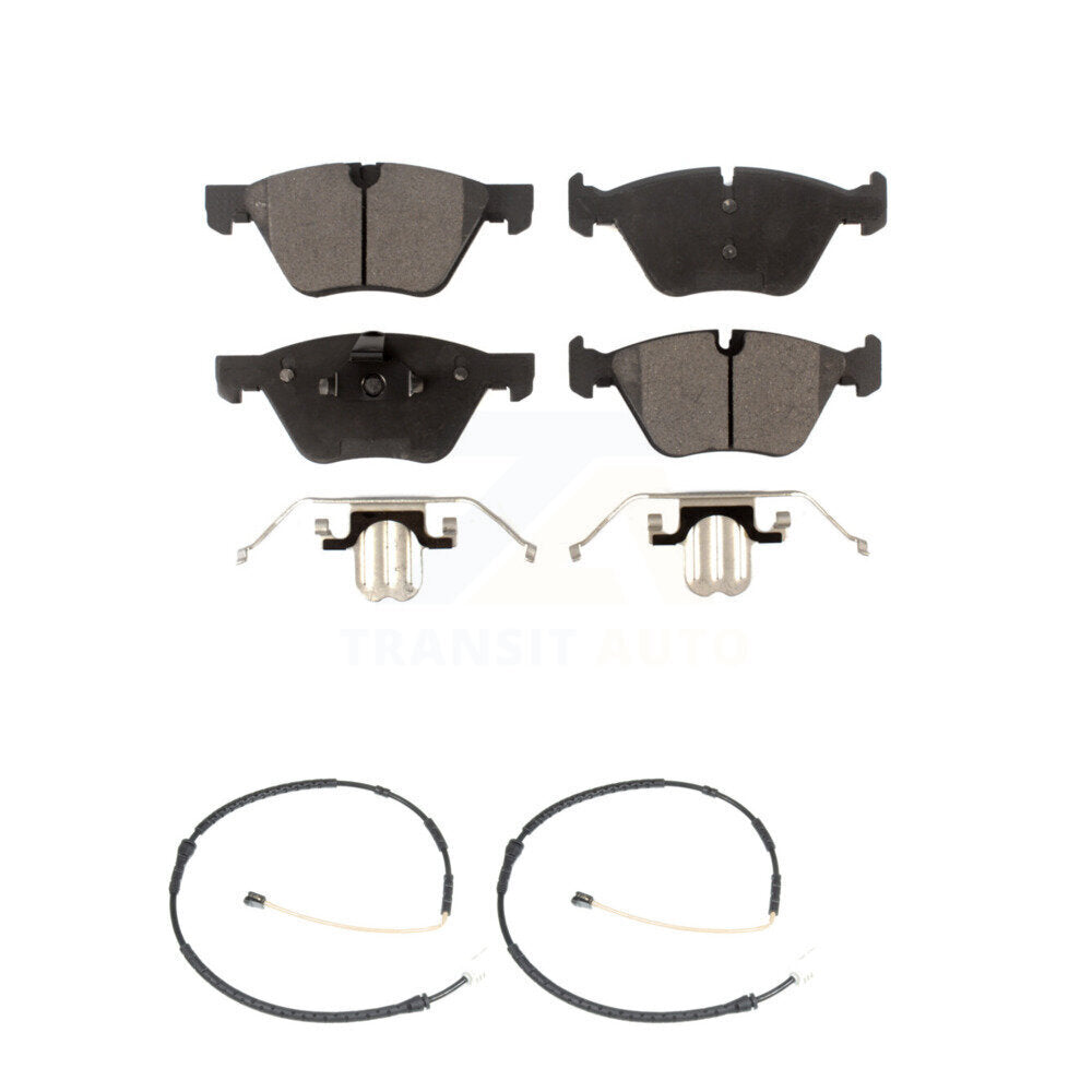 Ceramic Disc Brake Pads And Wear Sensors Front Kit For 2012 BMW X1 xDrive28i