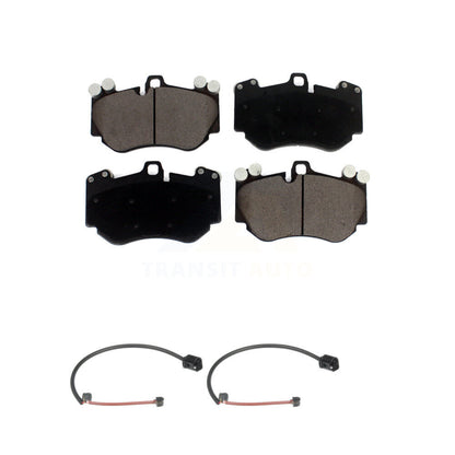 Ceramic Disc Brake Pads And Wear Sensors Front Kit For Porsche Cayenne