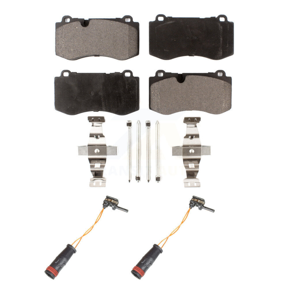 Ceramic Disc Brake Pads Wear Sensor Front Kit For Mercedes-Benz SL550 S350 CL550
