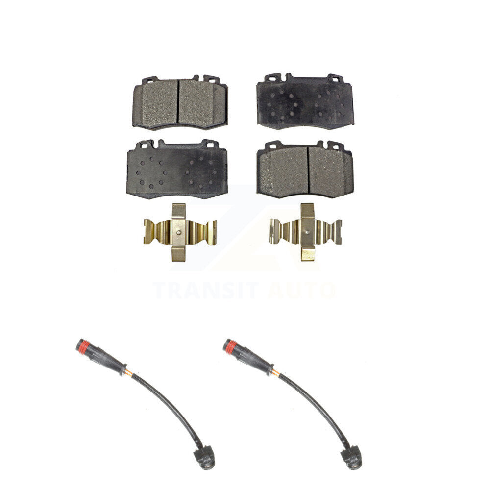 Ceramic Disc Brake Pad & Wear Sensor Front Kit For Mercedes-Benz SL500 SLK55 AMG