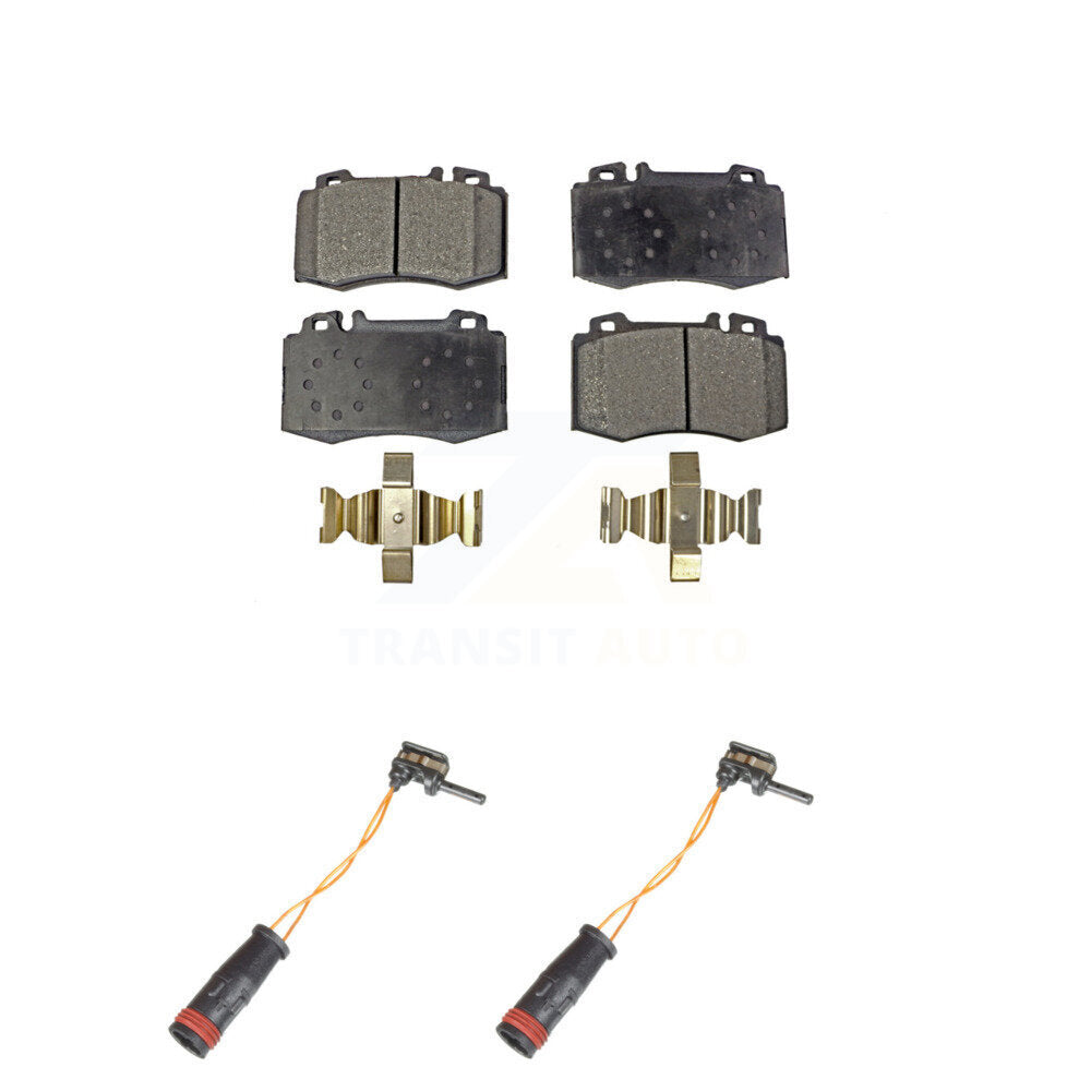 Ceramic Brake Pad Wear Sensor Front Kit For Mercedes-Benz E350 C230 SL500 SLK350
