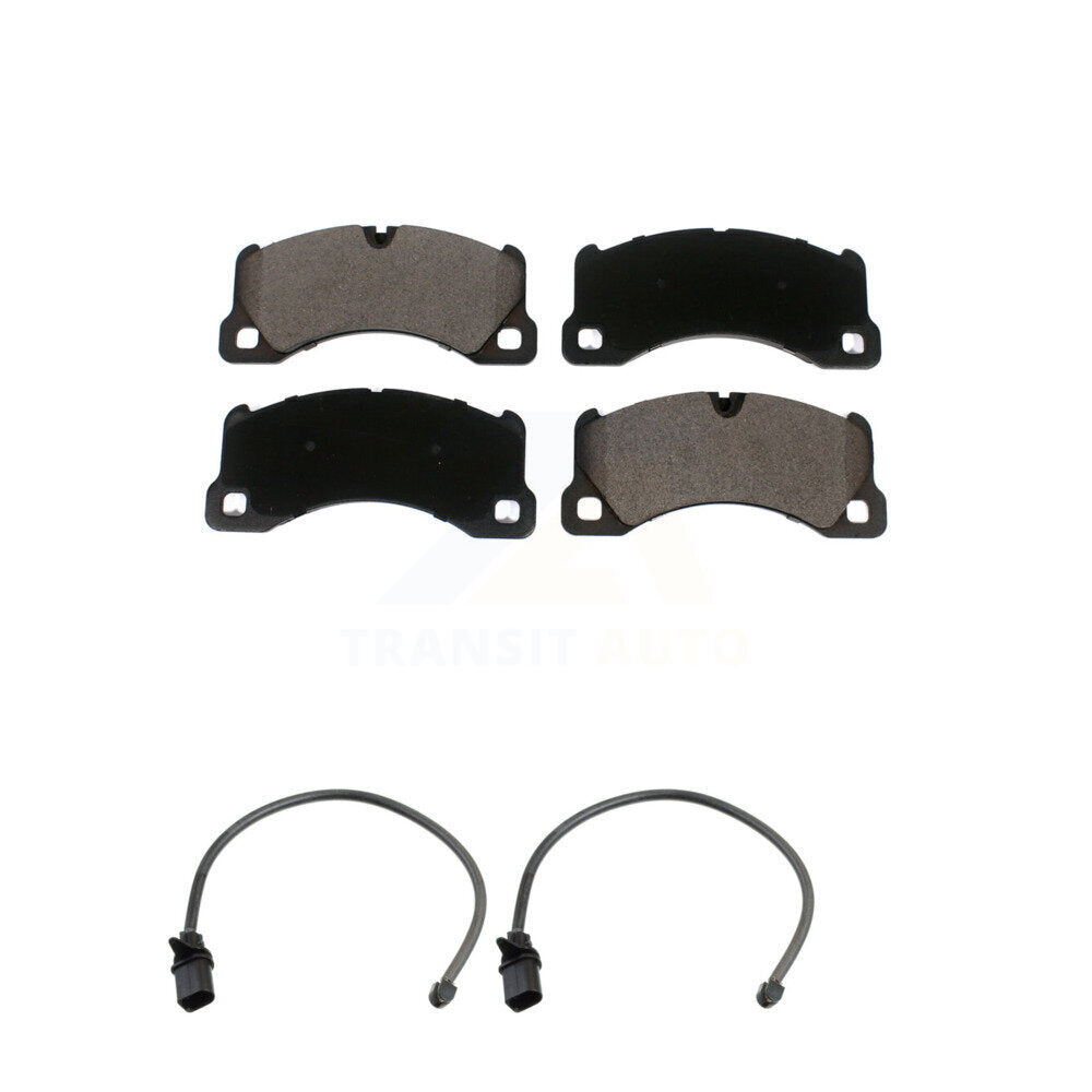 Ceramic Disc Brake Pads And Wear Sensors Front Kit For Porsche Macan